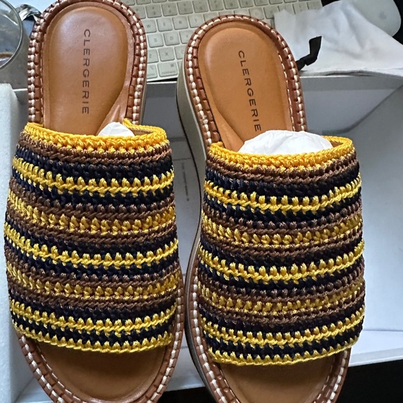 Robert Clergerie Platform Mules women Shoes US Size 7 1/2 - Picture 3 of 8